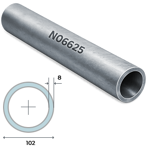 Труба 102х8 Alloy 625 / Inconel 625 / N06625 / 2.4856